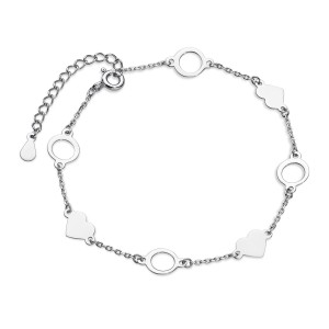 Bratara argint cu inimi si cercuri DiAmanti Z1686B-DIA (Argint 925‰ 1,5 g.) Bratara argint cu inimi si cercuri DiAmanti Z1686B-DIA (Argint 925‰ 1,5 g.)